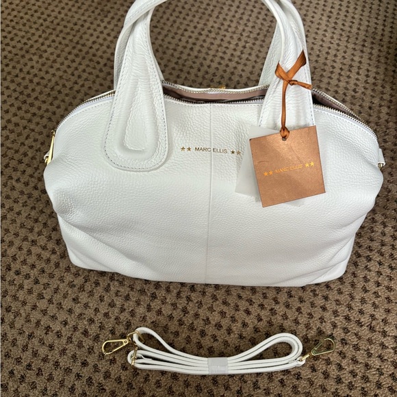 Beautiful Brand New White Marc Ellis Handbag with Gold Hardware. - Picture 4 of 6